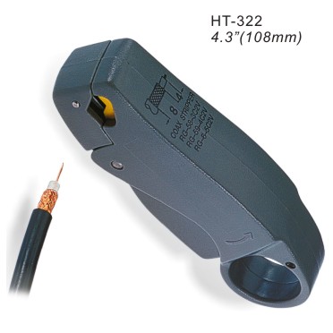 Hanlong HT322 3-Blade Stripper/Cutter for Coaxial Cable/Wire RG-58/RG-59/62/RG6 